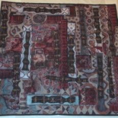 "The Beauty in Our World," batik quilt tapestry (BQT)