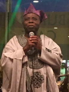 Tunde Odunlade in song at Bukom Cafe, Adams Morgan, 2015 #ICEHA